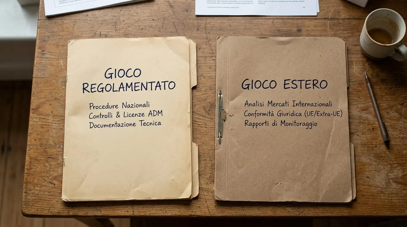 Due cartellette stampate appoggiate fianco a fianco etichettate con regimi fiscali distinti su scrivania