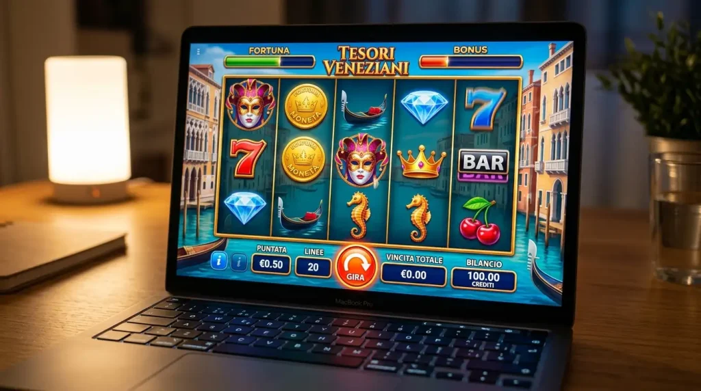 Schermo di laptop con un